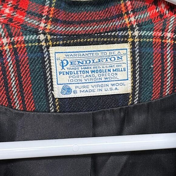 Vintage Pendleton Women's Tartan‎ Plaid Blazer Size 40 -Condition Notes - Picture 6 of 9